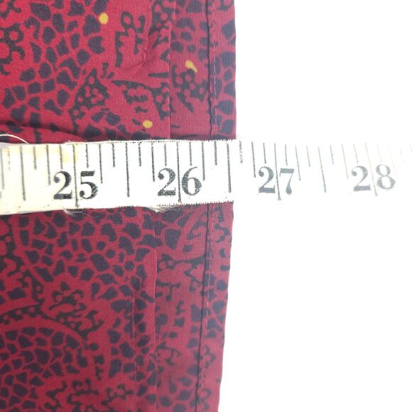 Vintage Liz Baker Womens Size 14 Red & Black Long Sleeve Button Up Blouse - Picture 6 of 6